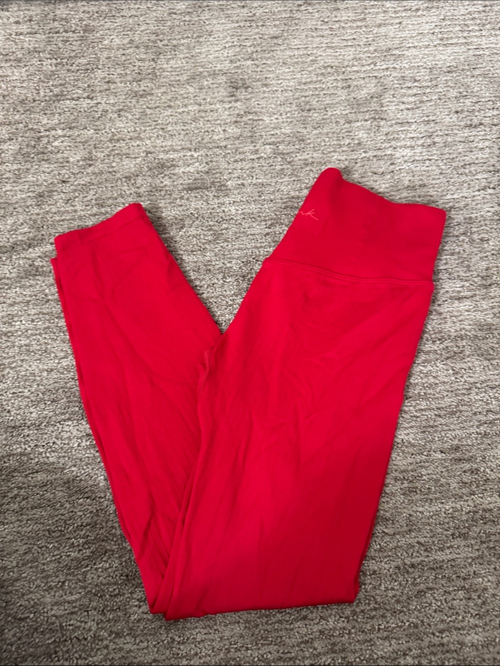 PINK Victoria's Secret Bright Red High-Waist Leggings
